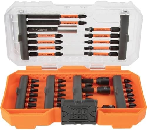 Klein Tools 33801 Impact Driver Bit Set with Magnetic Nut Drivers, 40-Piece