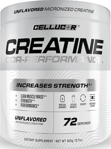 Cellucor Cor-Performance Creatine Monohydrate for Strength and Muscle Growth, 72 Servings