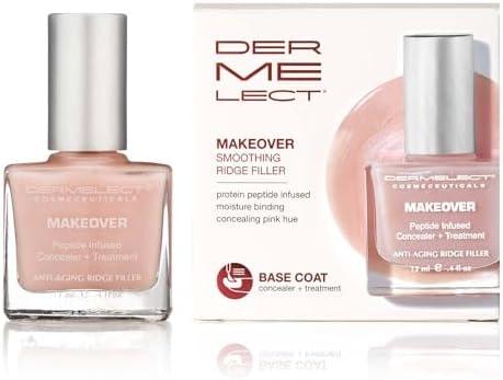 Dermelect Makeover Smoothing Nail Ridge Filler, Pink, 0.4 fl oz