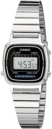 Casio LA-670WA-1 Unisex Digital Watch, Silver