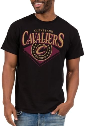 Junk Food NBA - Cleveland Cavaliers Court Classic Adult SS T-Shirt Black