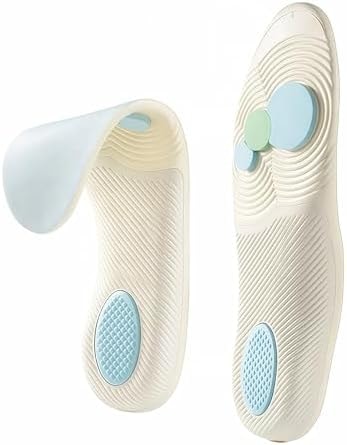 Insoles for Men and Women - Shock Absorption Inserts, Eva Forefoot & Heel Pad,Absorb Shock & Relieve Flat Foot Pain,Shoe Insoles for Plantar Fasciitis Relief
