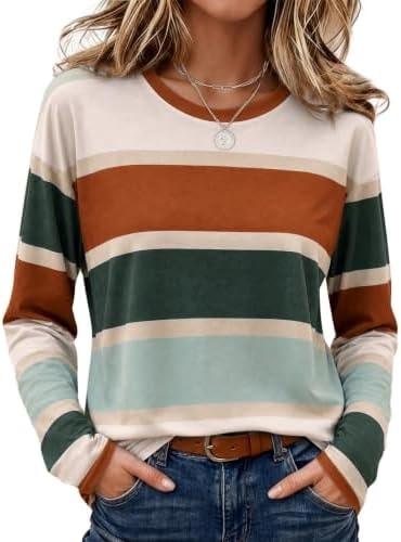 Wiholl Long Sleeve Shirts for Women Fall Clothes Teacher Outfits Boho Tops