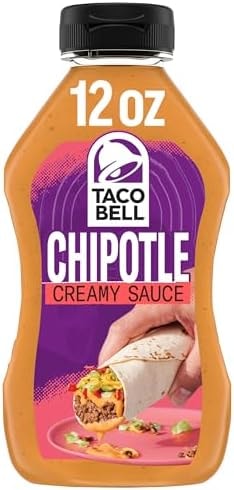 Taco Bell Sauce, Creamy Chipotle, 12 fl oz Bottle