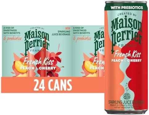 Maison Perrier French Kiss Sweetened Sparkling Water, Peach & Cherry