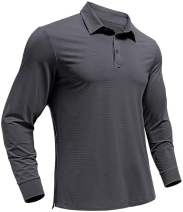 PINSPARK Men's Polo Shirts Moisture Wicking Quick Dry Golf Shirts for Men