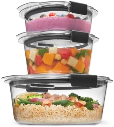 Rubbermaid Brilliance® Round Leak Proof Food Storage Containers, 6 Piece Set