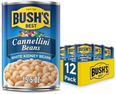 Bush's Best Cannellini Beans, 15.5 oz, (Pack of 12)
