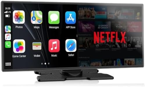LAMTTO 11'' Wireless Carplay Screen with Net-Flix YouTube and Backup Camera