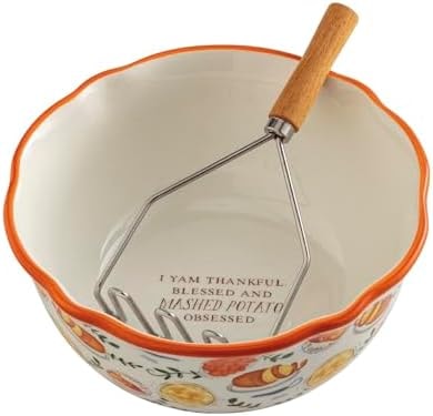 Mud Pie Thanksgiving Yam Potato Bowl Set