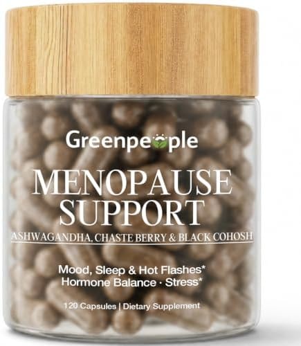 Menopause Support Supplements for Women, Black Cohosh & Ashwagandha 120 CT