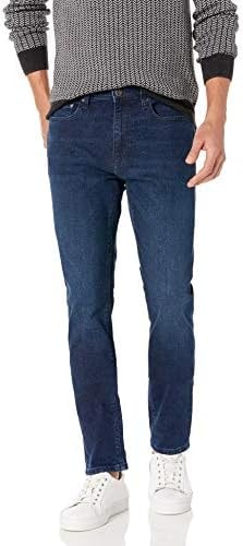 Amazon Essentials Men's Skinny-Fit Comfort Stretch Denim Jeans - Discontinued Colors, Sanded Indigo, 42W x 28L