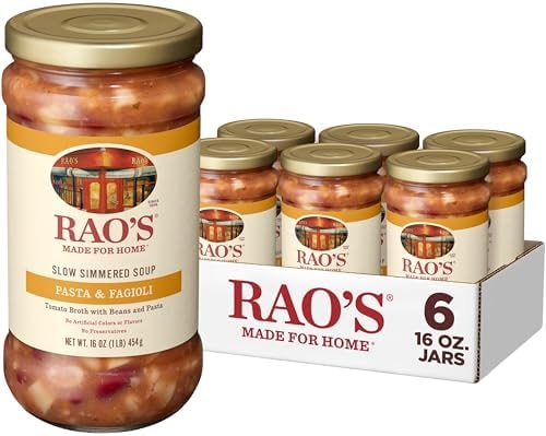 Rao’s Made For Home Pasta & Fagioli Soup, 16 oz (Pack of 6)