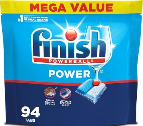 Finish Power Dishwasher Pods, Dish Detergent, Fresh Scent, 94ct