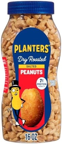 PLANTERS Salted Peanuts, Party Snacks, 16 Oz (1 Ct)