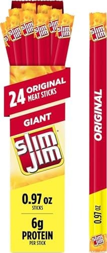 Slim Jim Giant Smoked Jerky Sticks, Original Flavor, 0.97 oz., 24-ct