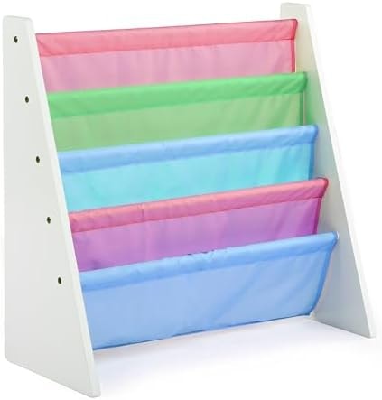 Humble Crew Kids Bookshelf, Montessori Front Facing Toddler Bookcase 4 Tier