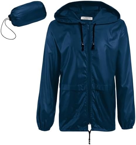 COOFANDY Men's Waterproof Rainwear for Golf Rain Proof Running Jacket for Men