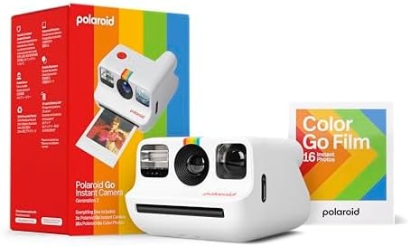 Polaroid Go Generation 2 - Mini Instant Camera + Film Bundle (16 Photos Included) - White (6282)