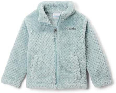 Columbia Youth Fire Side Sherpa Full Zip Fleece Jacket, Crushed Blue, 3/6