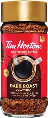 Tim Hortons Dark Roast Instant Coffee 3.5oz Jar