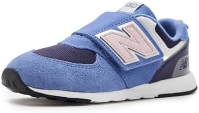 New Balance Kid's 574 V1 New-B Lace-Up Sneaker, Fairweather Blue/Stone Pink, 3 W Infant