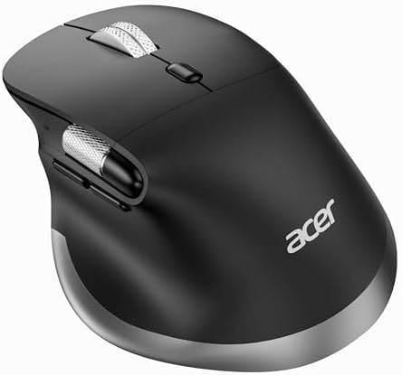 Acer Ergonomic Mouse Wireless Rechargeable with Side Scroll for Laptop/Mac