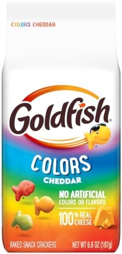 Goldfish Colors Cheddar Baked Snack Crackers, 6.6 Oz Bag
