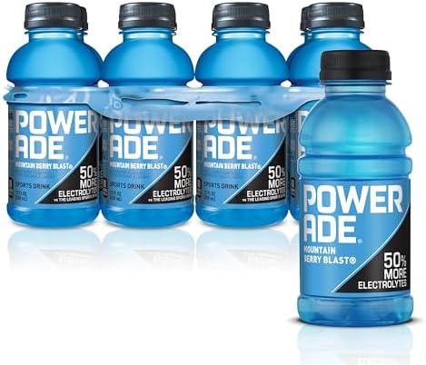 POWERADE Sports Drink, Mountain Berry Blast Electrolyte Drink, 12 Oz (8 Pk)