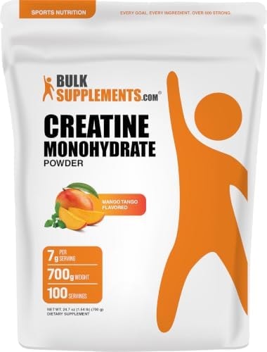 BulkSupplements.com Creatine Monohydrate Mango Tango - 700g (Pack of 1)