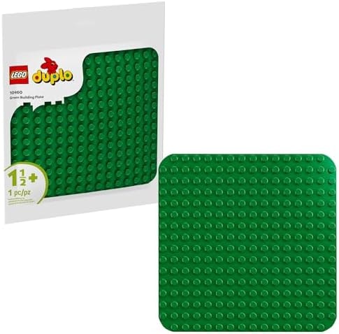 LEGO DUPLO Green Building Plate - Learning and Educational Building Toy for Toddlers, Preschool, Boys and Girls, Ages 1.5+ - Gift Ideas for Birthdays - 10460