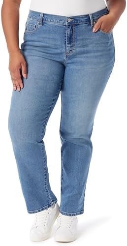 Gloria Vanderbilt Womens Amanda Classic High Rise Tapered Jean Plus