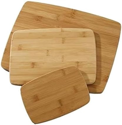 Farberware Bamboo Cutting Board Set of 3, Reversible, 3 Sizes