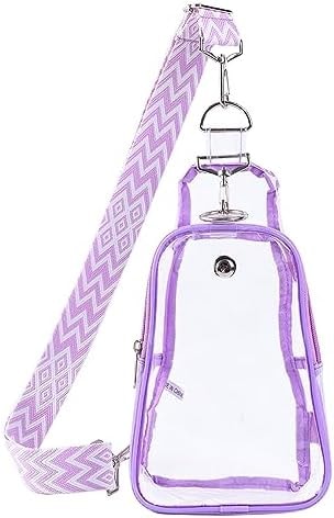 Clear Sling Bag Stadium Approved, Purple