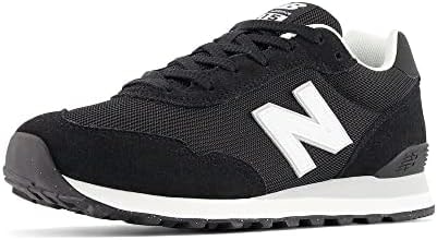 New Balance Men's 515 V3 Sneaker, Black/White/Aluminum Grey, 8 X-Wide
