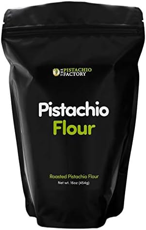 Pistachio Flour - Fine roasted pistachio flour/meal (1lbs). Gluten Free, Non Gmo, Vegan,