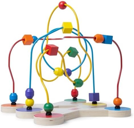 Melissa & Doug Classic Bead Maze - Wooden Educational Toy Wooden Bead Maze Toy for Toddlers Ages 3+