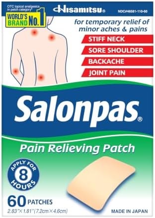 Salonpas Pain Relieving Patch, 60 Count (Pack of 1)