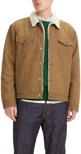 Levi's Men's Type Iii Sherpa Jacket, cougar Canvas, XX-Large