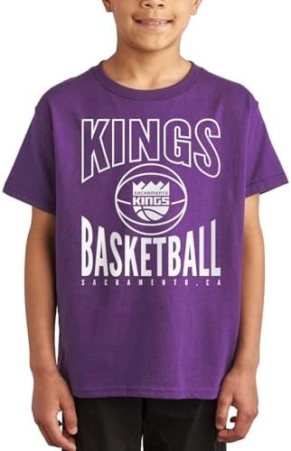 Junk Food NBA - Sacramento Kings Team Basketball Kids SS T-Shirt Purple