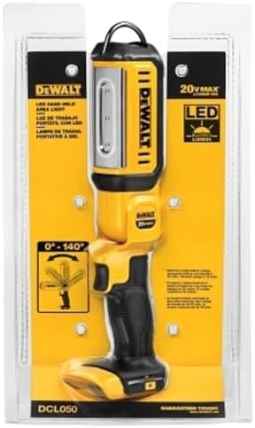 DEWALT 20V MAX LED Work Light, Rechargeable Flashlight, Pivoting Head, Bare Tool Only (DCL050)