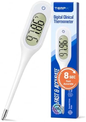 8 Seconds Basal Thermometer for Adult & Kids, Accurate & Safe Thermometer