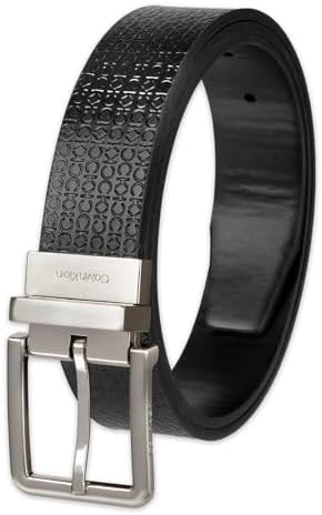 Tommy Hilfiger Men's 2-in-1 Reversible Leather Dress Belt