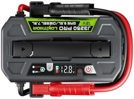 LOKITHOR J3250 12V Jump Starter Lithium Iron Phosphate (LiFePO4) Car Starter Battery for Upto 9.5L Gas and 7.5L Diesel Engines with 60W Two-Way Fast Charging, Super-Safe and 2000 Cycle Life