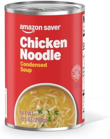 Amazon Saver, Chicken Noodle Condensed Soup, 10.5 oz (Previously Happy Belly, Packaging May Vary)