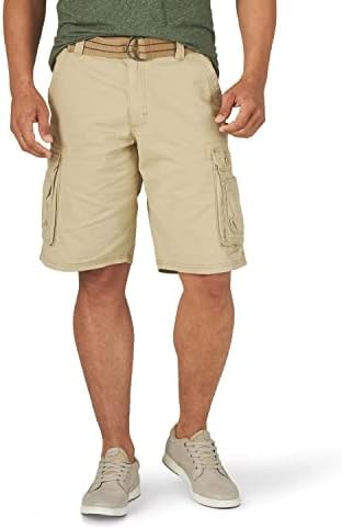 Lee mens Dungarees New Belted Wyoming Cargo Shorts, Buff, 32 US