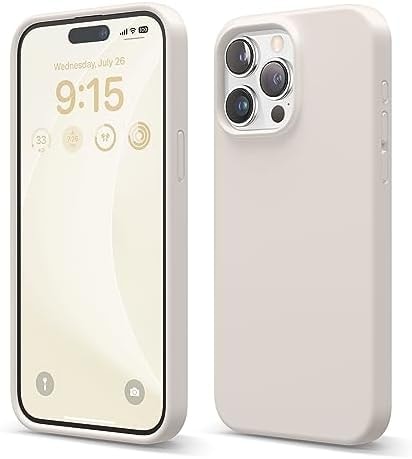 elago Premium Liquid Silicone Case for iPhone 15 Pro Max Stone