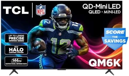 TCL 85 Inch Class QM6K Series | Mini LED QLED 4K HDR | 85QM6K, Latest Model | 120HZ-144HZ High Brightness Smart Google TV Dolby Atmos Onkyo Audio | Voice Remote Alexa Gaming Streaming Television