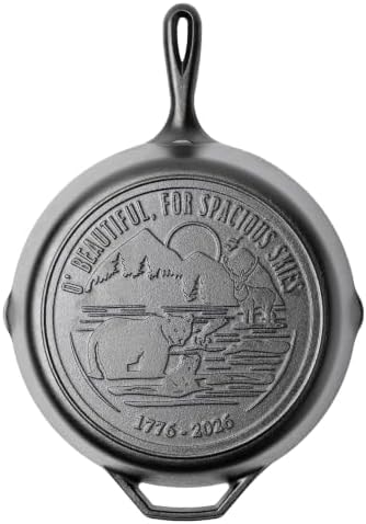 Lodge Pre-Seasoned Cast Iron Skillet, 12 Inches, Spacious Skies