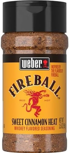 Weber Fireball Whiskey Flavored BBQ Seasoning, 3.5 oz